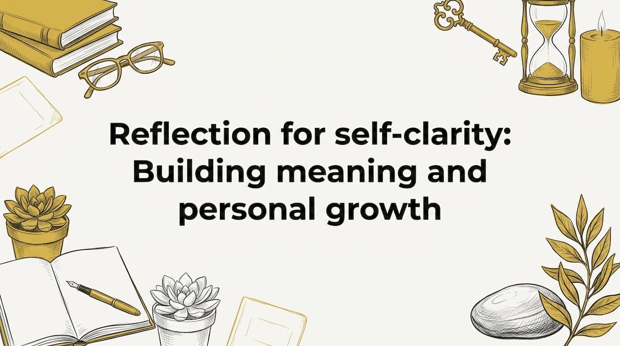 Reflection for self-clarity: Building meaning and personal growth