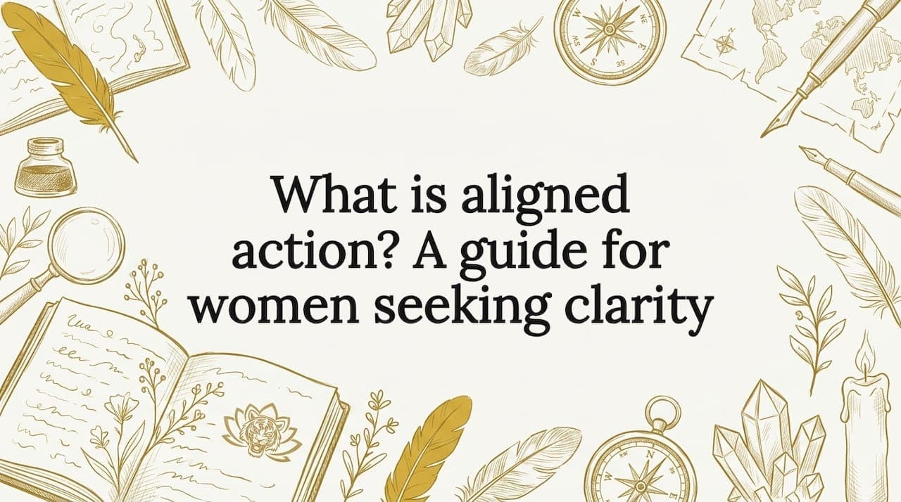 What is aligned action? A guide for women seeking clarity