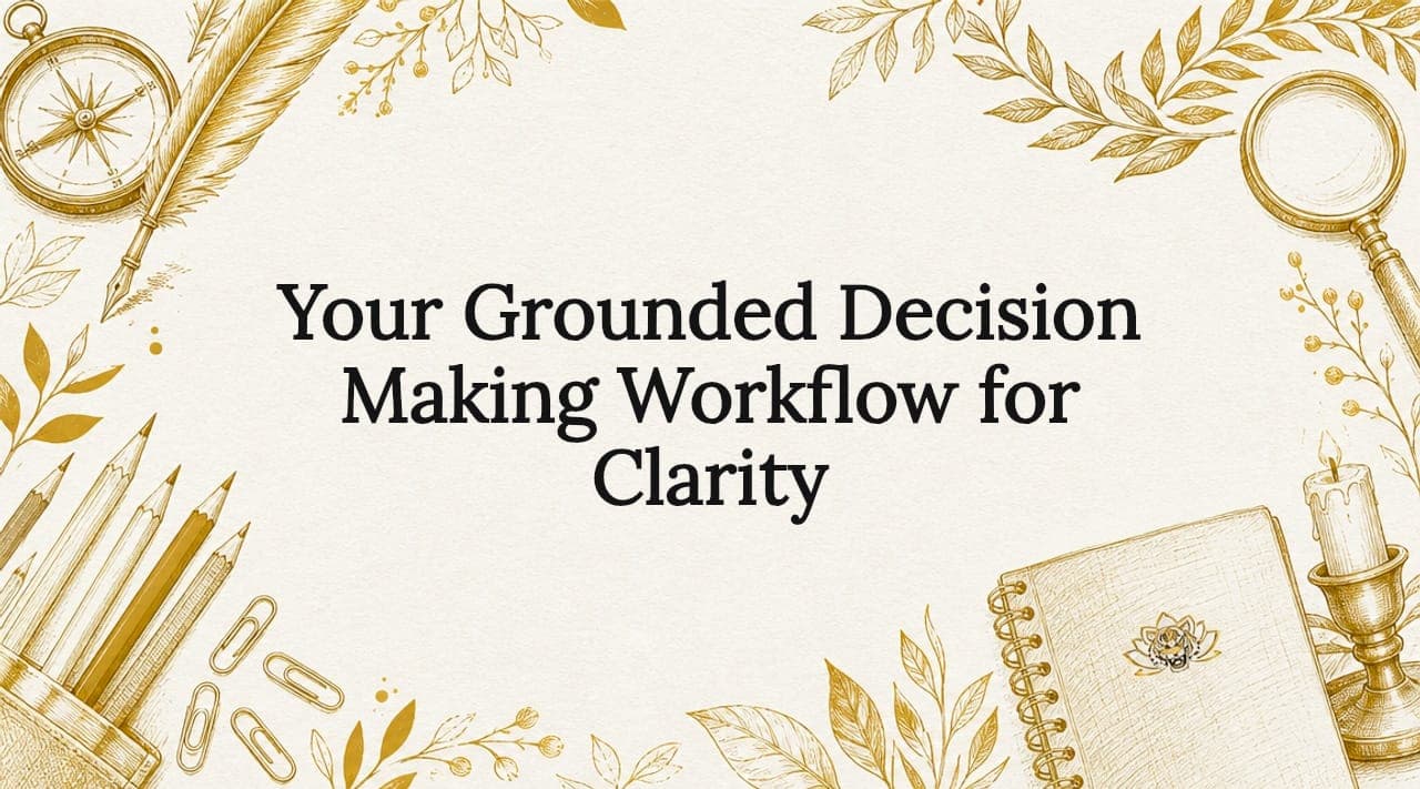 Your Grounded Decision Making Workflow for Clarity